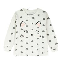 ENERGIERS Mädchen Schlafanzug lang Pyjama Katze...
