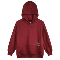 ENERGIERS Jungen Sweatshirt Kapuze Bauchtasche bordeaux