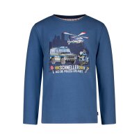 Salt & Pepper Jungen Polizeifahrzeuge Langarmshirt blue