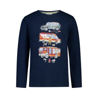 Salt & Pepper Jungen  Langarmshirt Rettungsfahrzeuge dark blue