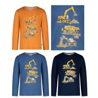 Salt & Pepper Jungen Baufahrzeuge Langarmshirt drei...