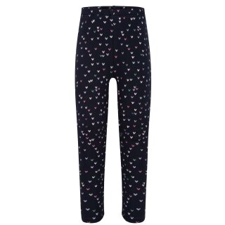 Happy girls Mädchen Winter Thermo Leggings Herzen navy blau