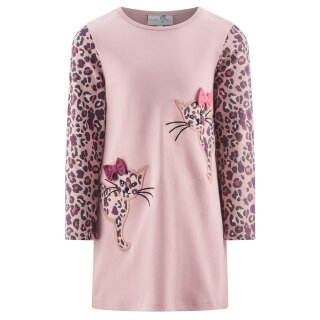 Happy girls Kleid Leo Katze Langarm Dusty Rose