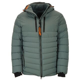 CROSSFIELD Herren Steppjacke Winterjacke oliv