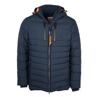 CROSSFIELD Herren Steppjacke Winterjacke Kapuze marine blau
