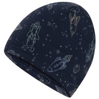 Salt & Pepper Jungen 2er Set Beanie Mütze Schal Loop gefüttert Space dark blue