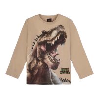 Dino World Dinosaurier T-Rex Langarmshirt beige