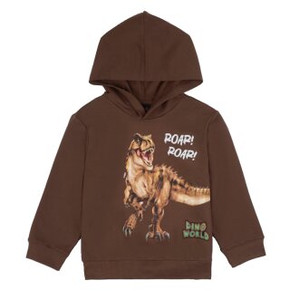 Dino World Kapuzen Sweatshirt Pullover Dinosaurier T-Rex Roar Rain Drum