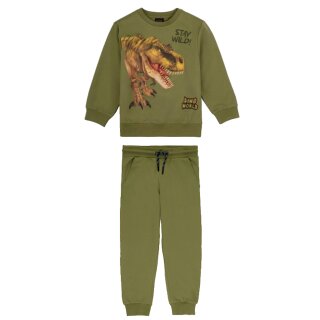 Dino World Jogginganzug Dinosaurier T-Rex Stay Wild London Green