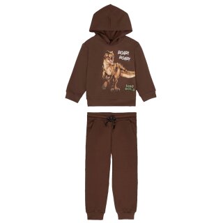 Dino World Jogginganzug Kapuzensweatshirt Dinosaurier T-Rex Roar Rain Drum