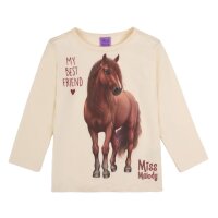 Miss Melody Langarmshirt braunes Pferd Best Friend...