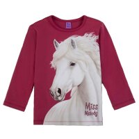 Miss Melody Langarmshirt weißes  stolzes Pferd Malaga