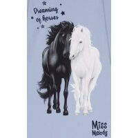 Miss Melody Nachthemd Langarm Pferdeduo Zen Blue