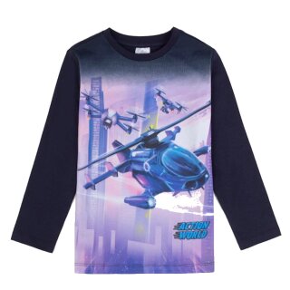 ACTION WORLD Langarmshirt Flugstaffel Navy Blazer