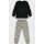ENERGIERS Mädchen Schlafanzug lang Pyjama Leo black