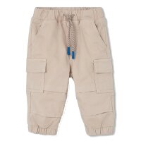 BÒBOLI Cargohose Gabardine gefüttert beige