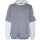 blue effect boys Hoodie Kapuzen Sweatshirt Oversized Steingrau weiß.