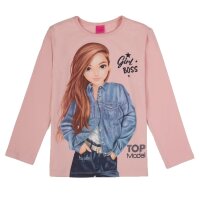 TOPModel Hayden Langarmshirt Jeanslook Peachskin