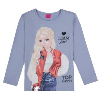TOPModel June Langarmshirt TEAM Love Zen Blue