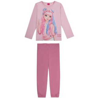 TOPModel Jill stylisch Pyjama Schlafanzug lang Ballerina Rosa