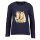 Blue Seven Mädchen Langarmshirt Pferdeköpfe nachtblau