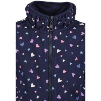 Blue Seven Mädchen Sweatjacke Herzen Jacke Stehkragen nachtblau