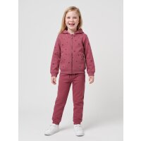 Blue Seven Mädchen Sweatjacke Herzen Jacke Kapuze weinrot
