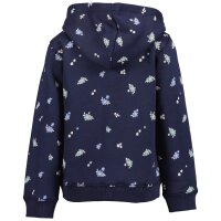 Blue Seven Mädchen Sweatjacke Blumen Jacke Kapuze nachtblau