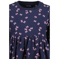 Blue Seven Mädchen Sweatkleid Schleife Kleid Langarm nachtblau