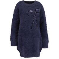 Blue Seven Strickkleid Kleid Langarm Schleife nachtblau