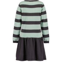 Blue Seven Strickkleid Kleid Langarm Streifen Anthrazit
