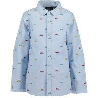 Blue Seven Jungen Hemd Autos Langarm hellblau