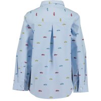 Blue Seven Jungen Hemd Autos Langarm hellblau