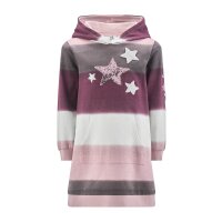 Happy girls Sweatkleid Sterne Kapuze Langarm bunt