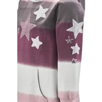 Happy girls Sweatkleid Sterne Kapuze Langarm bunt