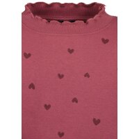 Blue Seven Mädchen Sweatshirt Pullover Herzen weinrot