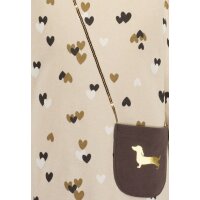 Blue Seven Mädchen Sweatkleid Hund Herzen kieselbeige
