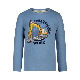 Salt & Pepper Jungen Schaufelbagger Langarmshirt blue