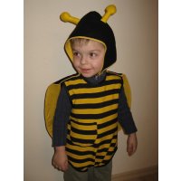 Kleinkinderkostüm Kostüm Biene Wespe Streifen...
