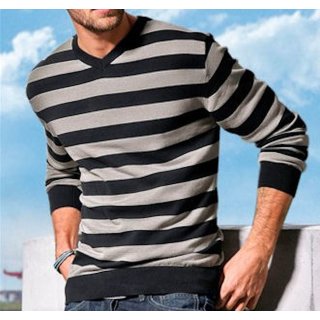 JD John Devin Sweatshirt Sweater Streifen (824453) Gr. XS