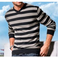 JD John Devin Sweatshirt Sweater Streifen (824453) Gr. XS