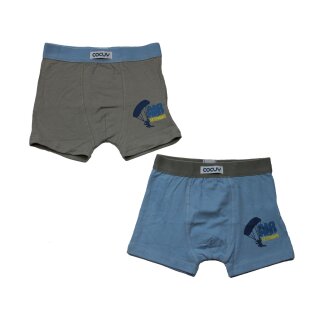 Cocuy 2er Pack Boxer Shorts Unterhose Hellblau