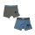 Cocuy 2er Pack Boxer Shorts Unterhose Hellblau
