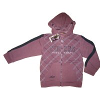 Sweatjacke TIGERS braun innen angeraut Gr. 152