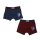 Cocuy 2er Pack Boxer Shorts Unterhose Bordeaux