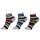 Ysabel Mora tobillero fantasia 3er Pack Socken Strümpfe Sneakers Streifen