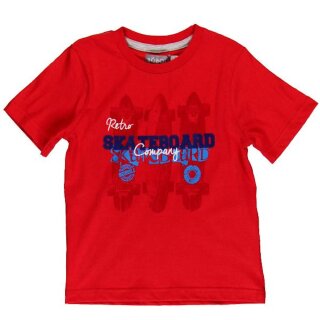 BÒBOLI T-Shirt mit Skateboard Motiv paprikarot