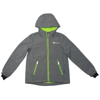 Outburst Jungen Softshelljacke Jacke Übergang anthrazit melange Fleecefutter