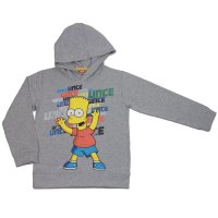 The Simpsons Bart Simpson Kapuzensweatshirt Sweatshirt light grey melange