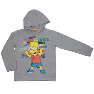 The Simpsons Bart Simpson Kapuzensweatshirt (83404/217) light grey melange Gr. 128